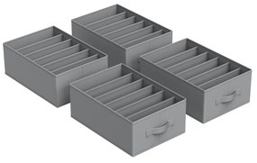 Conjunto de 4 organizadores de gavetas com 6 compartimentos | SONGMICS | 42 x 30 x 17 cm | RUS009G04.