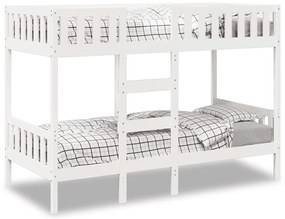 Beliche 90x190 cm madeira de pinho maciça branco