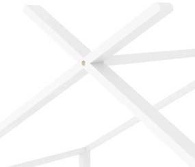 Estrutura de cama para crianças 80x160 cm pinho maciço branco