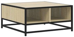 Mesa de centro derivados de madeira e metal carvalho sonoma