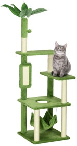 PawHut Arranhador de Gatos Grande de 142 cm Torre para Gatos com Poste