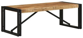 vidaXL Mesa de centro 100x50x35 cm madeira de mangueira áspera maciça