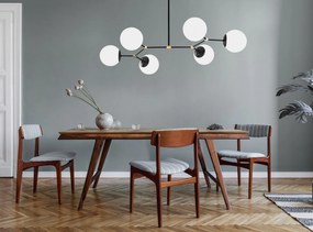 Chandelier Damar – Preto e Branco – 100 x 58 cm