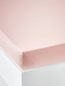 Lençol-capa para criança rosa claro liso