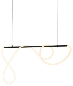 Candeeiro suspenso de design preto incl. LED regulável em 3 etapas - Danisha Design