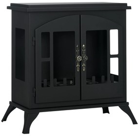 HOMCOM Lareira de Bioetanol com Depósito de 0,9L Tempo de Combustão 3H para Interiores 20-25 m² 55x31x55 cm Preto
