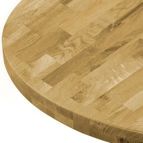 Tampo de mesa madeira de carvalho maciça redondo 44 mm 900 mm
