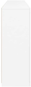 Aparador com luzes LED 202x37x100 cm branco