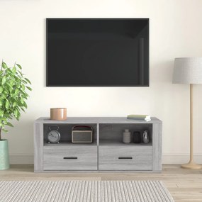 Móvel de TV 100x35x40 cm derivados de madeira cinzento sonoma