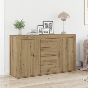 Buffet vidaXL Carvalho Artesanal Madeira engenheirada 120 x 36 x 69 cm