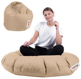 Puff Iyzi 100 – Vison – 100x100x65 cm | Tribo Home