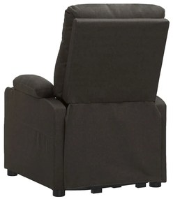 Poltrona de massagens tecido cinzento-acastanhado