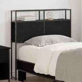 vidaXL Cabeceira de armazenamento com cabeceira Carvalho Preto 100 cm