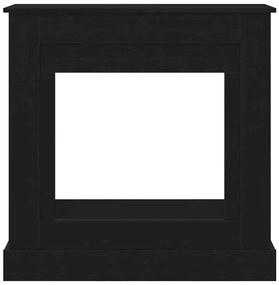Cornija lareira 90x30x90 cm derivados de madeira carvalho preto