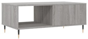 Mesa de centro 90x50x36,5 cm derivados madeira cinzento sonoma