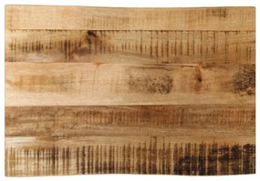 vidaXL Tampo de mesa c/ borda viva 60x40x3,8cm mangueira áspera maciça