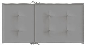 Almofadões lombares p/ cadeiras de jardim 4pcs oxford cinza