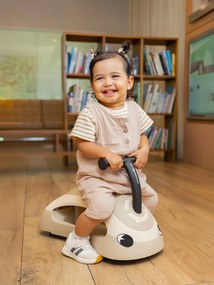Carrinho de marcha evolutivo 2 em 1 Walk & Ride Globber bege-areia