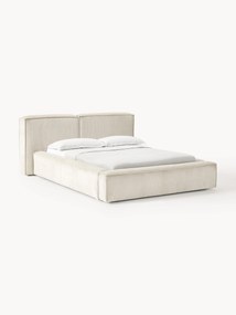 Corduroy Upholstered Bed Lennon with Storage Space