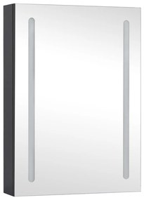 Armário espelhado para casa de banho com LED 50x13x70 cm
