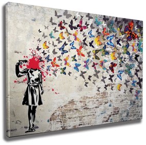 Pintura Decorativa em Tela WY51 – Multicolor – 50 x 70 cm
