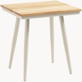 Mesa de apoio de jardim com tampo em madeira de teca Rio