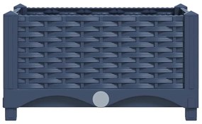 Canteiro elevado 160x40x23 cm polipropileno