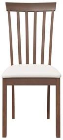 Cadeiras de jantar com almofadões 2 pcs madeira maciça castanho