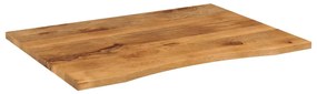 Tampo de mesa com curva 100x80x2,5 cm mangueira áspera maciça