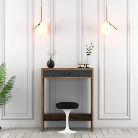 Mesa de Maquilhagem Lizbon – Nogueira Antracite – 70x40x84,7 cm