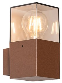 Candeeiro de parede exterior industrial castanho ferrugem IP44 - Denmark Industrial