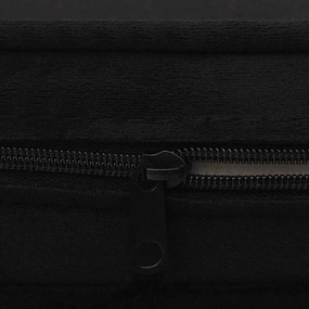 Sofá para cães 67x47x36 cm pelúcia preto