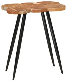 Mesa de bar tronco de madeira 90x54x105 cm acácia maciça