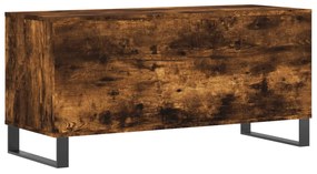 Armário p/ discos 100x38x48 cm deriv. madeira carvalho fumado