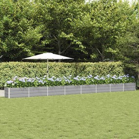 vidaXL Floreira Cinzento-claro 480 x 50 x 45 cm Aço Galvanizado