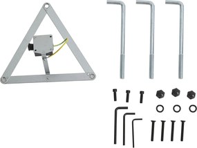 Lanterna de exterior clássica preta 200cm 3-luzes IP44 - Daphne