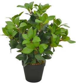 Planta loureiro artificial com vaso 40 cm verde