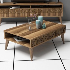 Mesa de Centro Line – Nogueira – 90x34,6x60 cm