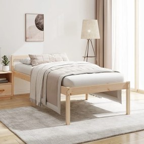 Estrutura de cama pequena solteiro 75x190 cm madeira maciça