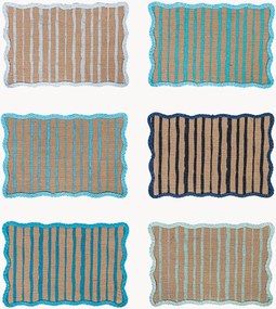Individuais de mesa Ocean, conjunto de 6