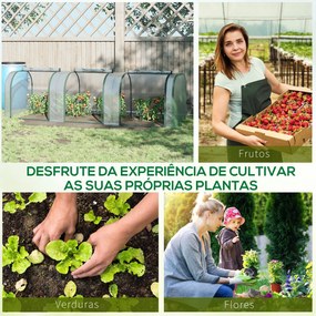 Estufa 295x100x80 cm para Jardim Varanda Estufa Pequena para Cultivo d