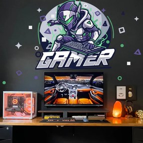 Autocolante de parede para adolescentes – Mega GAMER