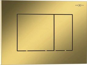 Mexen Tex 02 botão de descarga, dourado champanhe brilhante - 6102-08