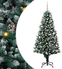 vidaXL Árvore de Natal Artificial Verde 150 cm PVC, Aço e Plástico