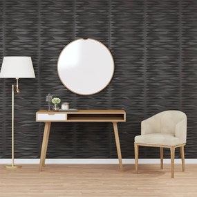 Painéis de parede 24 pcs 50x50 cm 6m² XPS pedra preto