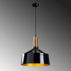 Candeeiro Suspenso Berceste – Preto – 35 x 35 cm