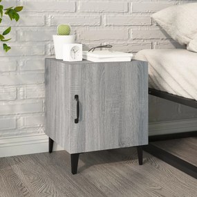 vidaXL Mesa de cabeceira derivados de madeira cinzento sonoma