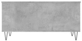 Mesa de centro 90x44,5x45 derivados de madeira cinzento cimento