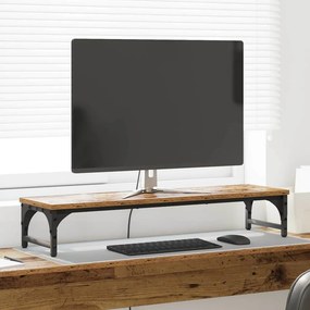 vidaXL Suporte para Monitor Madeira Antiga 85 x 23 x 15,5 cm