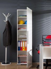 Armário Multiusos "Alto" - Branco - 50x187x35cm - Design Moderno